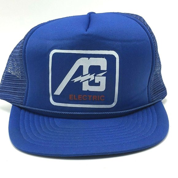 AG Electric Wiring Agriculture Related Champagne Illinois Hat Cap Snapback Blue - Picture 1 of 5